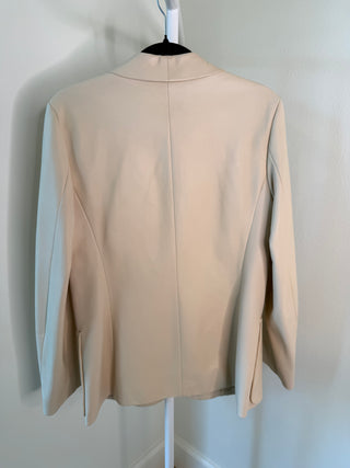 Hermes S/S 2010 Rare Runway Gaultier Era Butter Yellow Leather Blazer - Size 42 FR