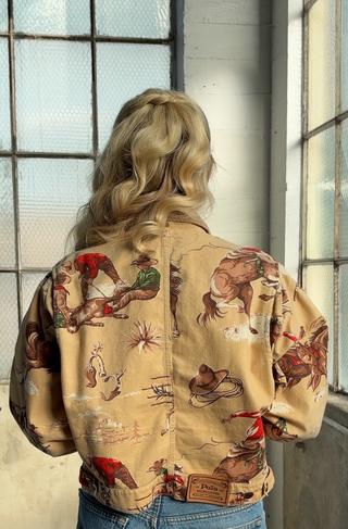 Ralph Lauren 1988 Cropped Vintage Cowboy Wrangler Barn Jacket, Unlined - Sizes M, L
