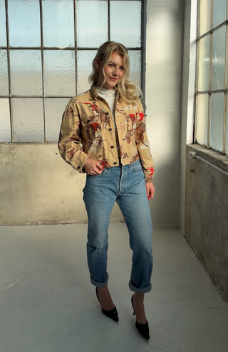 Ralph Lauren 1988 Cropped Vintage Cowboy Wrangler Barn Jacket, Unlined - Sizes M, L