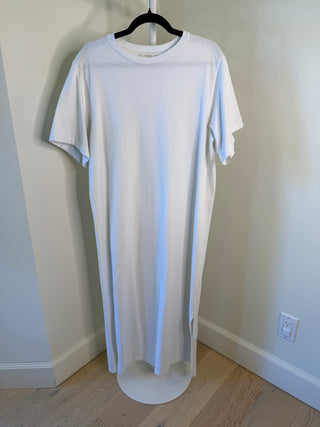 The Row 2020s "Aprile" White Cotton Straight Fit T-Shirt Maxi Dress - Size S