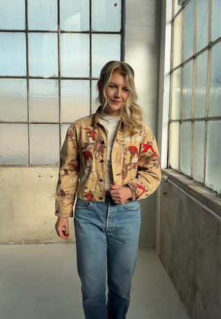 Ralph Lauren 1988 Cropped Vintage Cowboy Wrangler Barn Jacket, Unlined - Sizes M, L