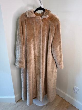 Theirry Mugler F/W 1982-1983 Rare Runway Long Faux Fur Coat - FR 38