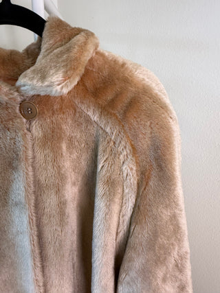 Theirry Mugler F/W 1982-1983 Rare Runway Long Faux Fur Coat - FR 38