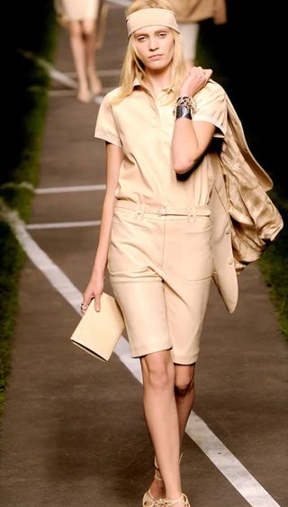 Hermes S/S 2010 Rare Runway Gaultier Era Butter Yellow Leather Blazer - Size 42 FR